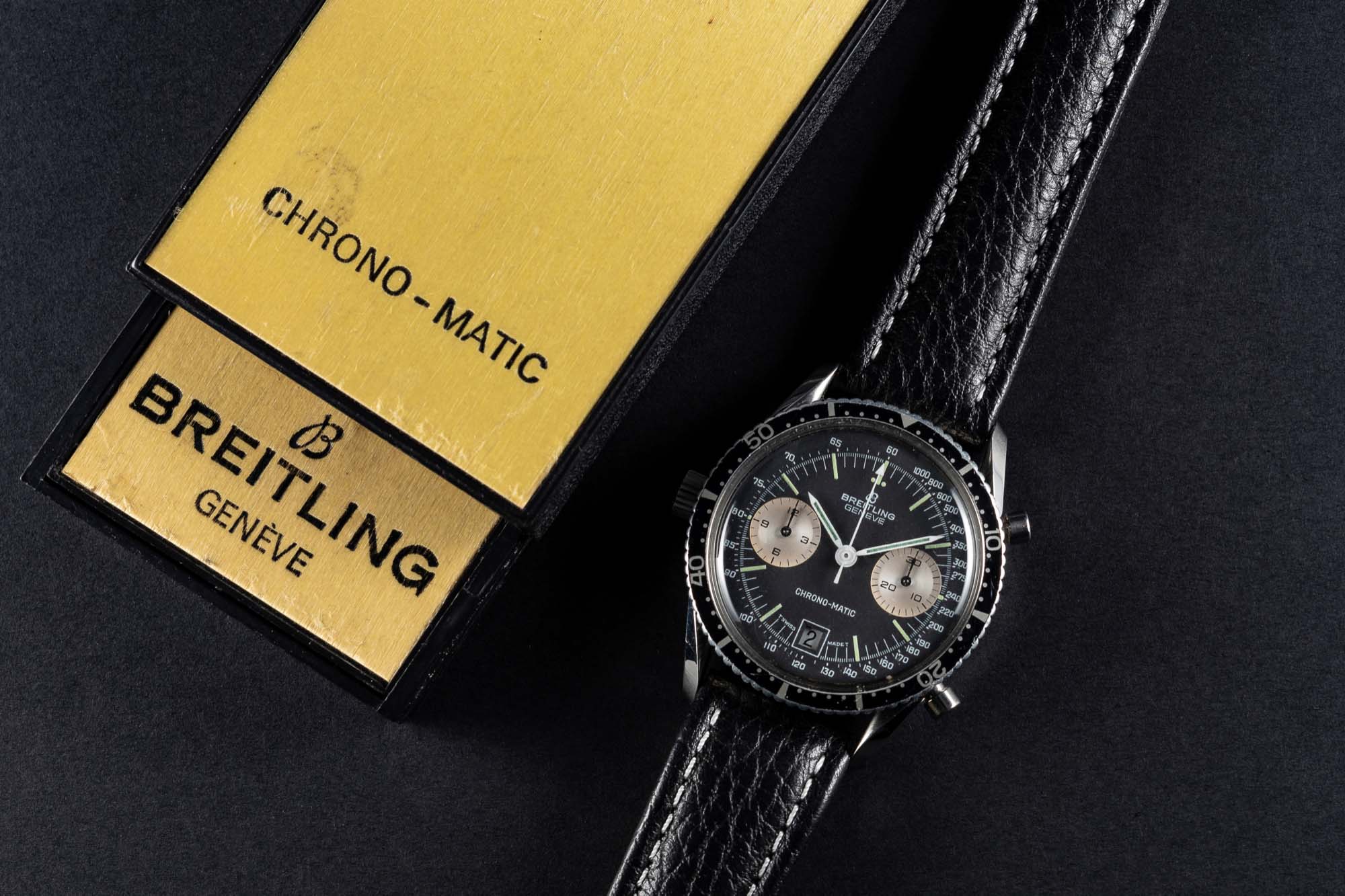 A RARE GENTLEMAN'S STAINLESS STEEL BREITLING CHRONO-MATIC CHRONOGRAPH WRIST WATCH CIRCA 1977, REF. - Image 2 of 12