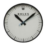 A VERY RARE ROLEX "PAN AM" CHRONOMETER WALL CLOCK CIRCA 1960s, WITH BLUE SWEEP CENTRE SECONDS HAND