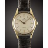 A GENTLEMAN'S 18K SOLID GOLD ZENITH CAPTAIN AUTOMATIC WRIST WATCH CIRCA 1960s Movement: 20J,