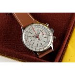 A RARE GENTLEMAN'S STAINLESS STEEL BREITLING LIP CHRONOMAT CHRONOGRAPH WRIST WATCH CIRCA 1967,