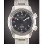 A GENTLEMAN'S STAINLESS STEEL BREMONT MBII XIX SC019 AUTOMATIC CHRONOMETER BRACELET WATCH DATED