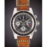 A GENTLEMAN'S STAINLESS STEEL JAQUET DROZ CARIBBEAN 200 DIVERS CHRONOGRAPH WRIST WATCH CIRCA 1970,