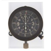 A RARE UNIVERSAL GENEVE A. CAIRELLI ROMA MILITARY AIRCRAFT DASHBOARD CHRONOGRAPH CIRCA 1940,