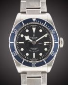 A GENTLEMAN'S STAINLESS STEEL ROLEX TUDOR BLACK BAY "BLUE" SELF WINDING BRACELET WATCH DATED 2014,