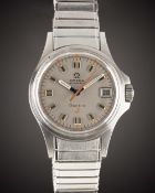 A GENTLEMAN'S STAINLESS STEEL OMEGA GENEVE "ADMIRALTY" BRACELET WATCH CIRCA 1968, REF. 166.038