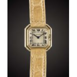 AN 18K SOLID GOLD CARTIER CEINTURE WRIST WATCH CIRCA 1960s Movement: 18J, manual wind, signed