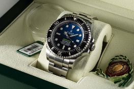 A GENTLEMAN'S STAINLESS STEEL ROLEX OYSTER PERPETUAL DATE SEA DWELLER DEEPSEA "JAMES CAMERON"