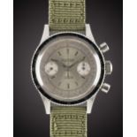 A GENTLEMAN'S STAINLESS STEEL FANTOME GALLET MULTICHRON PILOT CHRONOGRAPH WRIST WATCH CIRCA 1960s