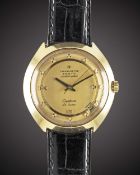 A GENTLEMAN'S 18K SOLID GOLD ZENITH CAPTAIN DE LUXE CHRONOMETRE WRIST WATCH CIRCA 1960s Movement: