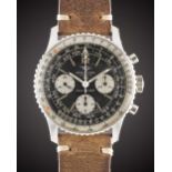 A GENTLEMAN'S STAINLESS STEEL BREITLING LIP NAVITIMER CHRONOGRAPH WRIST WATCH CIRCA 1966, REF. 806