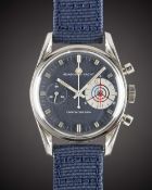 A RARE GENTLEMAN'S STAINLESS STEEL SEABOARD YACHT YACHTING "BIG EYE" CHRONOGRAPH WRIST WATCH CIRCA