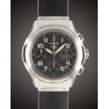 A GENTLEMAN'S STAINLESS STEEL HUBLOT MDM GENEVE AUTOMATIC CHRONOGRAPH WRIST WATCH CIRCA 2000, REF.