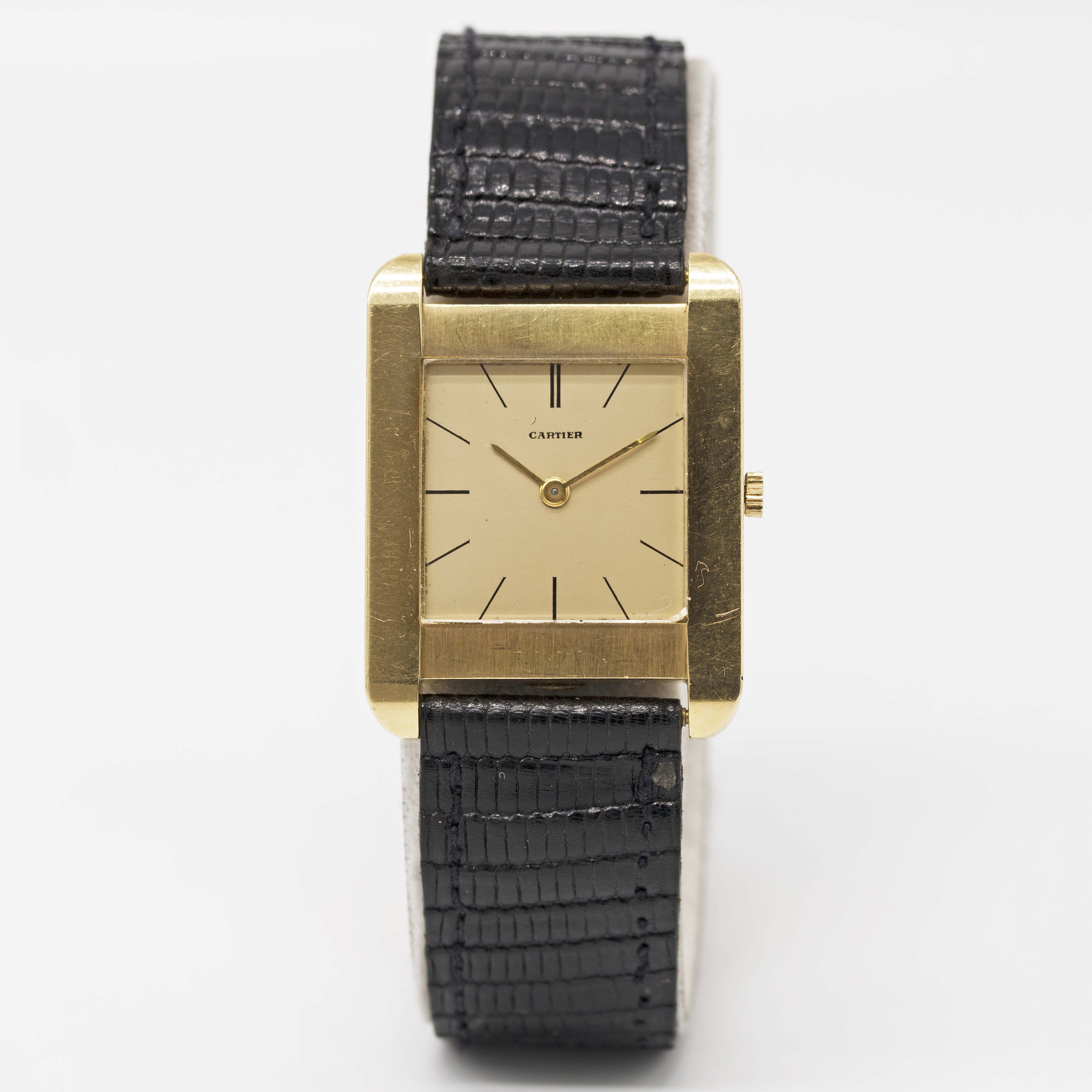 A GENTLEMAN'S 18K SOLID GOLD CARTIER WRIST WATCH CIRCA 1960s, REF. YG 9923 1 Movement: 17J, manual - Image 2 of 13