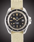 A GENTLEMAN'S STAINLESS STEEL AIRIN 300M AUTOMATIC DIVERS WRIST WATCH CIRCA 1980, REF. 503.305