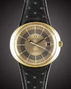 A GENTLEMAN'S 18K SOLID GOLD OMEGA GENEVE DYNAMIC AUTOMATIC WRIST WATCH CIRCA 1970s Movement: