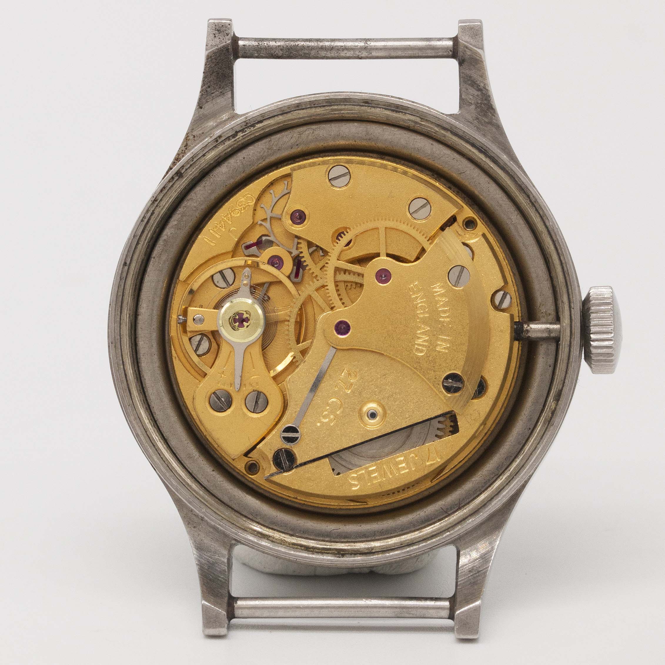 A VERY RARE GENTLEMAN'S STAINLESS STEEL AUSTRALIAN MILITARY SMITHS DE LUXE WRIST WATCH DATED 1961, - Image 8 of 11