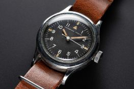 A VERY RARE GENTLEMAN'S STAINLESS STEEL SOUTH AFRICAN AIR FORCE (SAAF) IWC MARK 11 MILITARY PILOTS