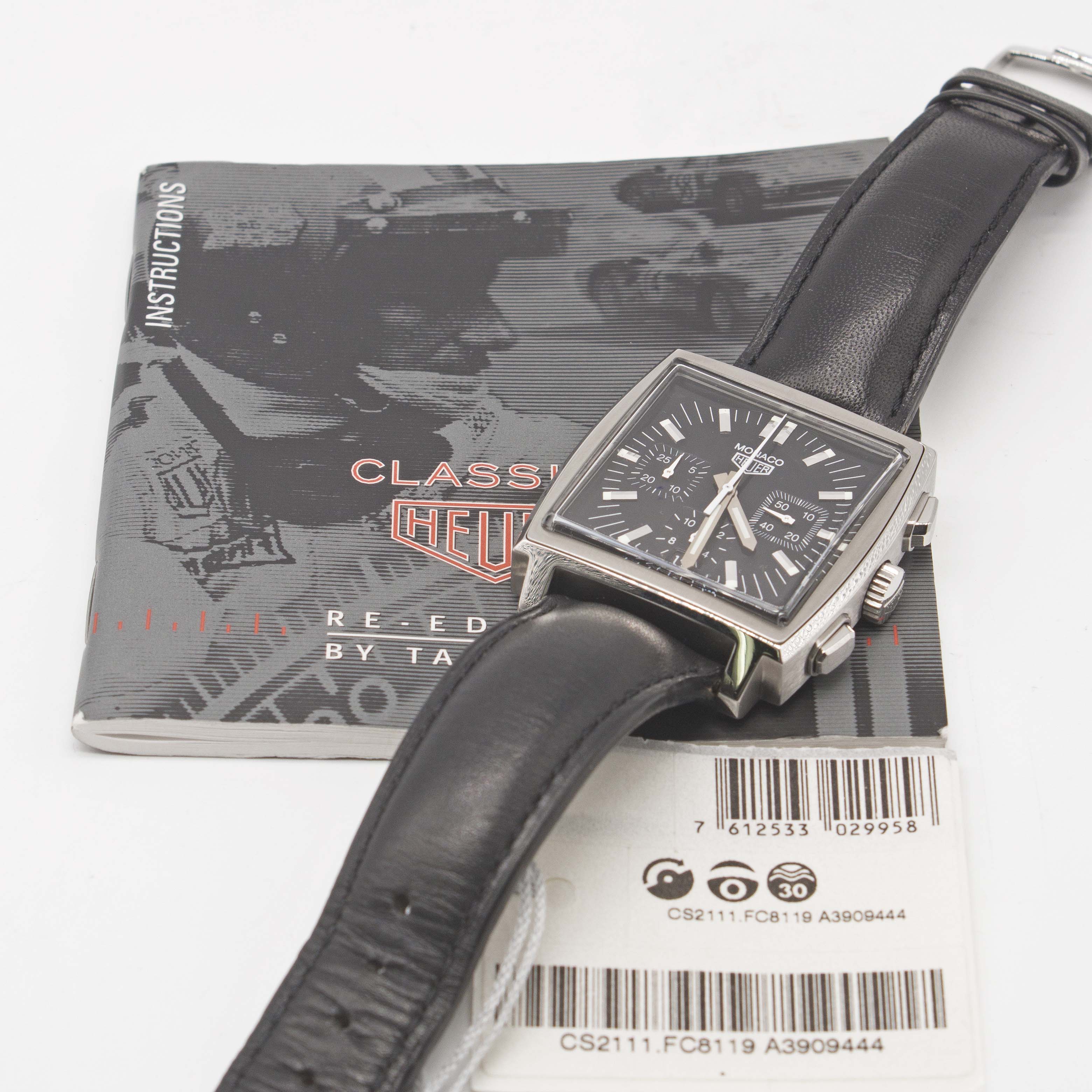 A GENTLEMAN'S STAINLESS STEEL HEUER MONACO CHRONOGRAPH WRIST WATCH CIRCA 2000, REF. CS2111 RE- - Image 4 of 4