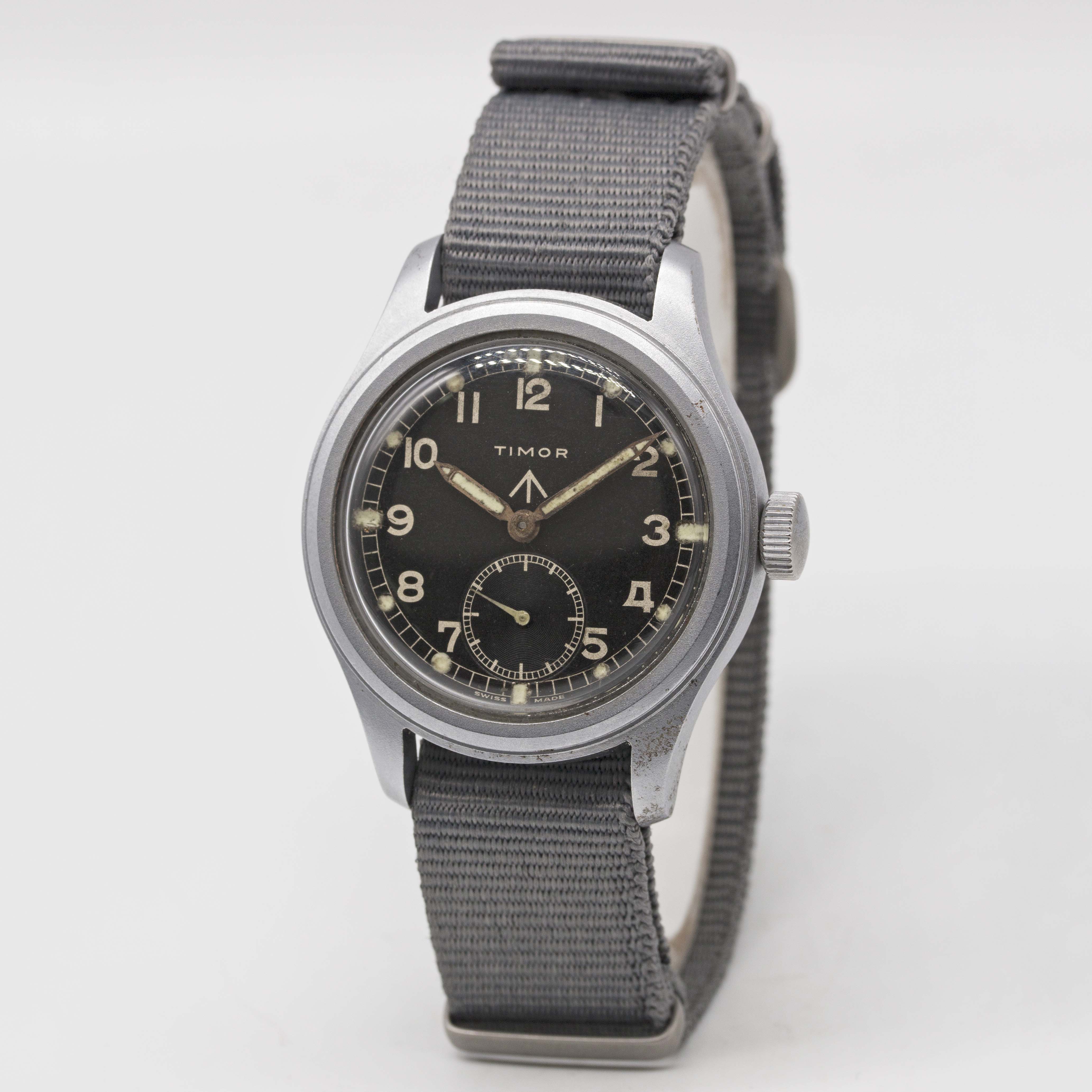 A GENTLEMAN'S STAINLESS STEEL BRITISH MILITARY TIMOR W.W.W. WRIST WATCH CIRCA 1940s, PART OF THE " - Image 2 of 4