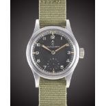 A GENTLEMAN'S BRITISH MILITARY RECORD W.W.W. WRIST WATCH CIRCA 1940s, PART OF THE "DIRTY DOZEN",