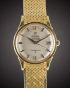 A GENTLEMAN'S 18K SOLID GOLD OMEGA CONSTELLATION CHRONOMETER BRACELET WATCH CIRCA 1966, REF. 1685416
