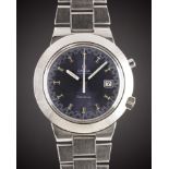 A GENTLEMAN'S STAINLESS STEEL OMEGA GENEVE CHRONOSTOP "JUMBO" BRACELET WRIST WATCH CIRCA 1970s, REF.