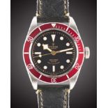 A GENTLEMAN'S STAINLESS STEEL ROLEX TUDOR BLACK BAY "RED" SELF WINDING WRIST WATCH DATED 2015,