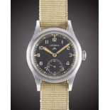 A GENTLEMAN'S BRITISH MILITARY LEMANIA W.W.W. WRIST WATCH CIRCA 1940s, PART OF THE "DIRTY DOZEN"