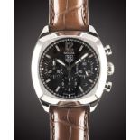 A GENTLEMAN'S STAINLESS STEEL TAG HEUER MONZA CHRONOGRAPH WRIST WATCH CIRCA 2005, REF. CR2113-0 WITH