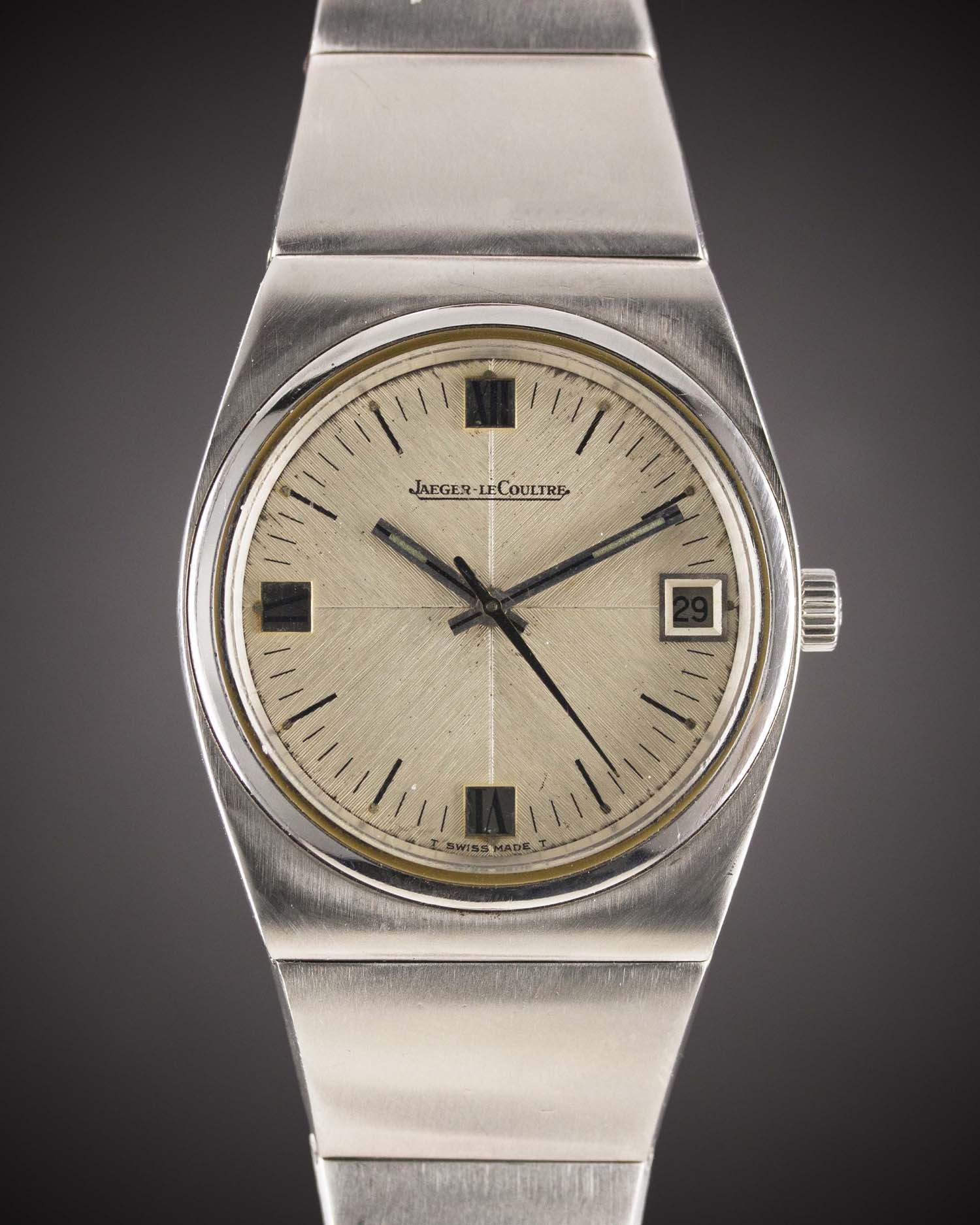 A GENTLEMAN'S STAINLESS STEEL JAEGER LECOULTRE CHRONOMETRE BRACELET WATCH CIRCA 1970s, REF. 24000-42