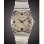 A GENTLEMAN'S STAINLESS STEEL JAEGER LECOULTRE CHRONOMETRE BRACELET WATCH CIRCA 1970s, REF. 24000-42