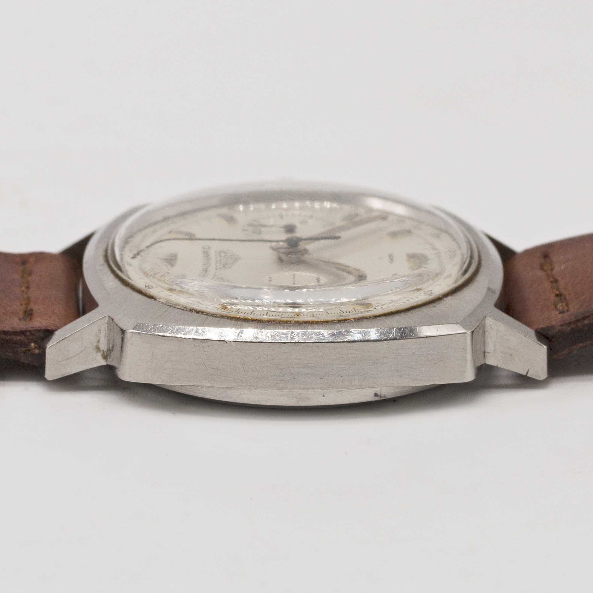 A GENTLEMAN'S STAINLESS STEEL HEUER CAMARO CHRONOGRAPH WRIST WATCH CIRCA 1970, REF. 9220T WITH - Image 9 of 9