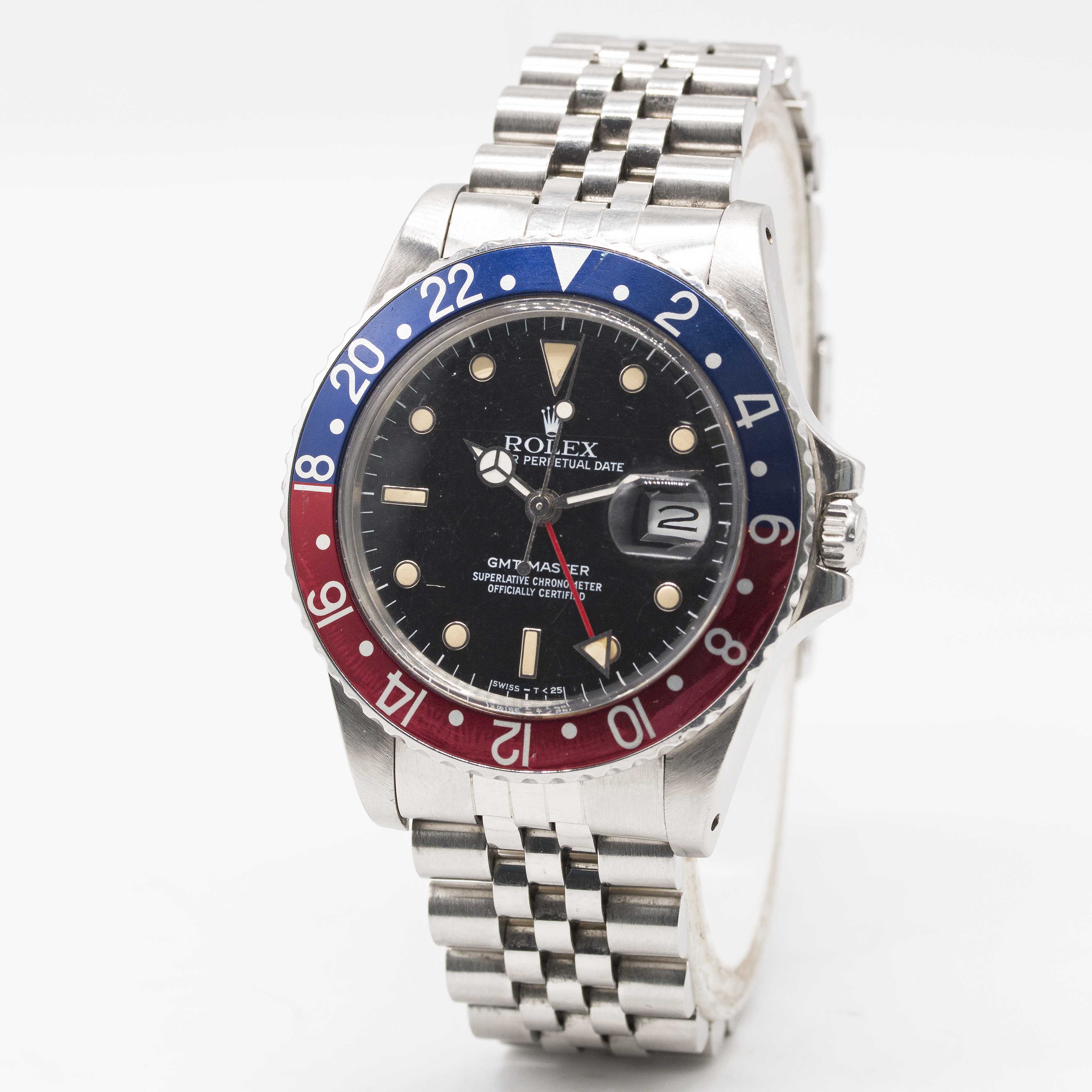 A GENTLEMAN'S STAINLESS STEEL ROLEX OYSTER PERPETUAL GMT MASTER BRACELET WATCH CIRCA 1984, REF. - Image 4 of 10