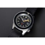 A RARE GENTLEMAN'S STAINLESS STEEL GERMAN MILITARY BLANCPAIN FIFTY FATHOMS BUND DIVERS WRIST WATCH