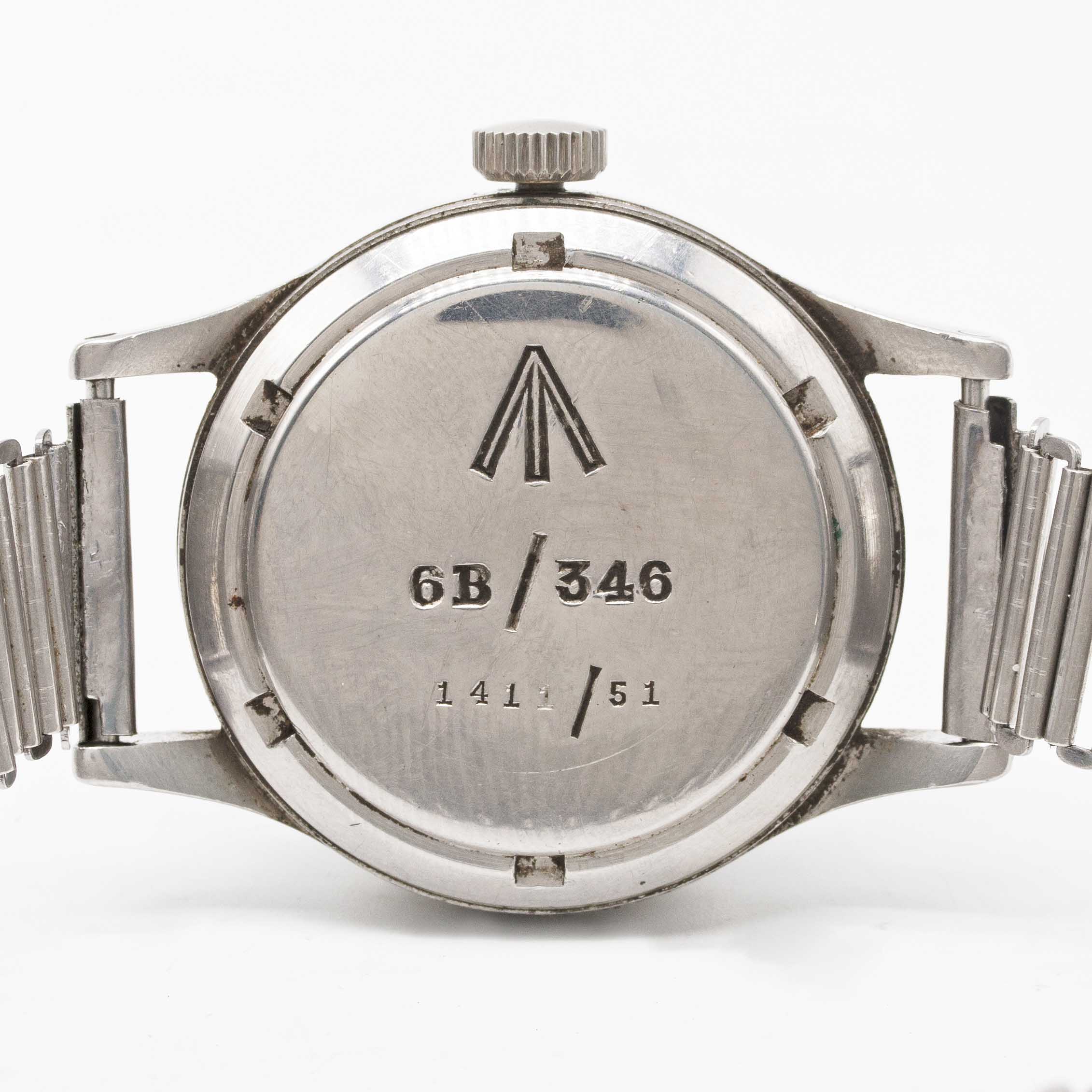 A GENTLEMAN'S STAINLESS STEEL BRITISH MILITARY IWC MARK 11 RAF PILOTS BRACELET WATCH DATED 1951 - Image 8 of 12
