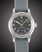 A GENTLEMAN'S BRITISH MILITARY LEMANIA W.W.W. WRIST WATCH CIRCA 1945, PART OF THE "DIRTY DOZEN"