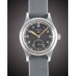 A GENTLEMAN'S BRITISH MILITARY LEMANIA W.W.W. WRIST WATCH CIRCA 1945, PART OF THE "DIRTY DOZEN"