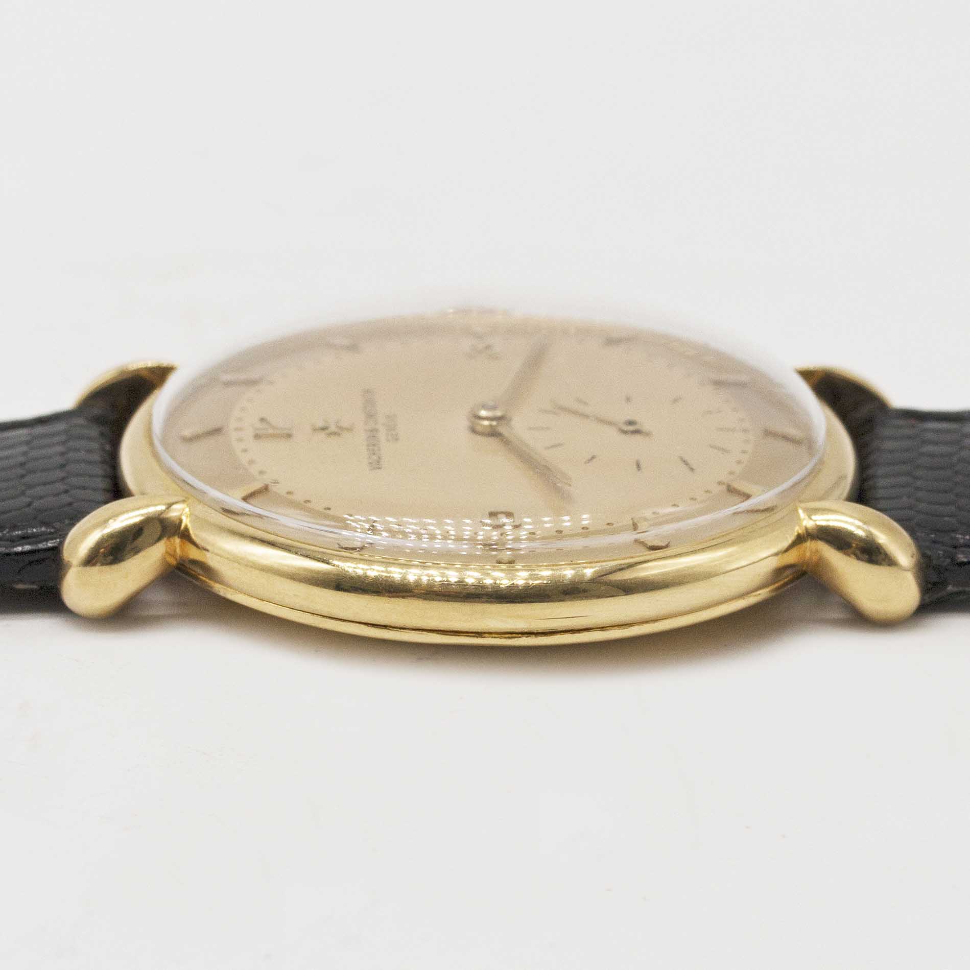 A RARE GENTLEMAN'S LARGE SIZE 18K SOLID GOLD VACHERON & CONSTANTIN WRIST WATCH CIRCA 1950, REF. 4126 - Image 10 of 10