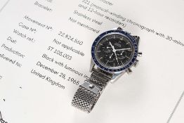 A VERY RARE GENTLEMAN'S STAINLESS STEEL OMEGA SPEEDMASTER "ED WHITE" CHRONOGRAPH BRACELET WATCH