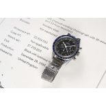 A VERY RARE GENTLEMAN'S STAINLESS STEEL OMEGA SPEEDMASTER "ED WHITE" CHRONOGRAPH BRACELET WATCH