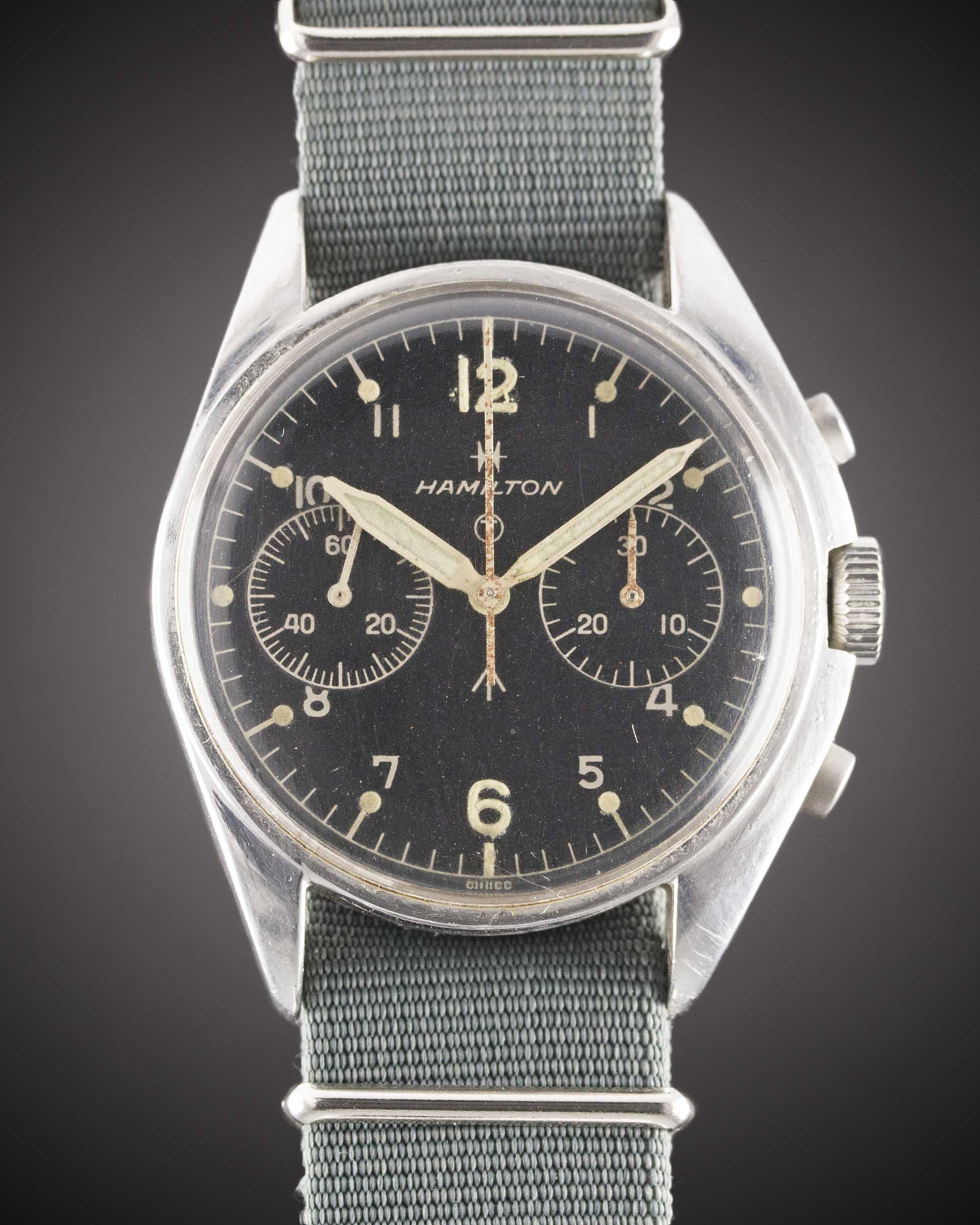 A COMPLETE SET OF GENTLEMAN'S STAINLESS STEEL BRITISH MILITARY "FAB FOUR" RAF PILOTS CHRONOGRAPH - Image 5 of 8