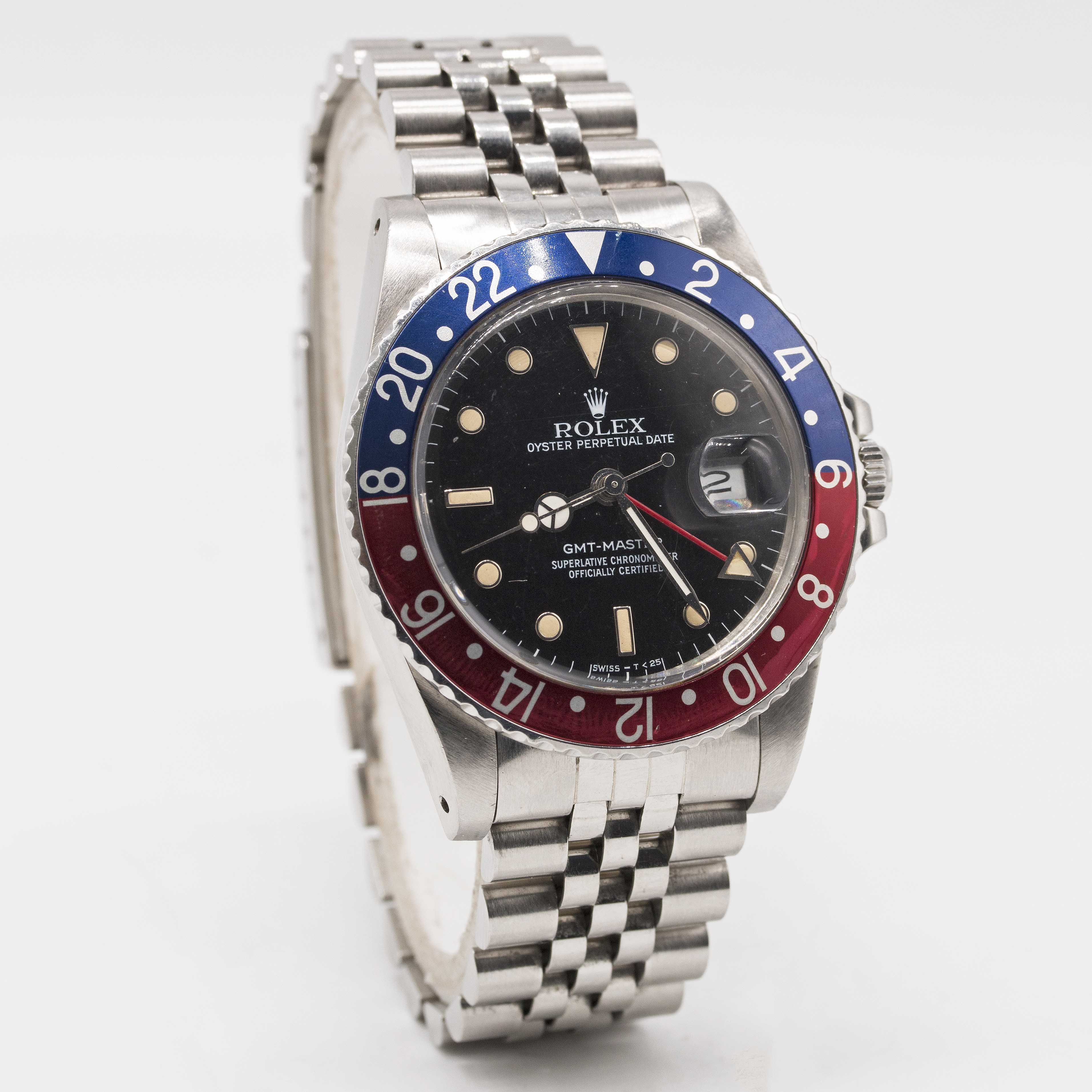 A GENTLEMAN'S STAINLESS STEEL ROLEX OYSTER PERPETUAL GMT MASTER BRACELET WATCH CIRCA 1984, REF. - Image 5 of 10