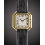 A GENTLEMAN'S SIZE 18K SOLID GOLD CARTIER CEINTURE AUTOMATIC WRIST WATCH CIRCA 1980 Movement: