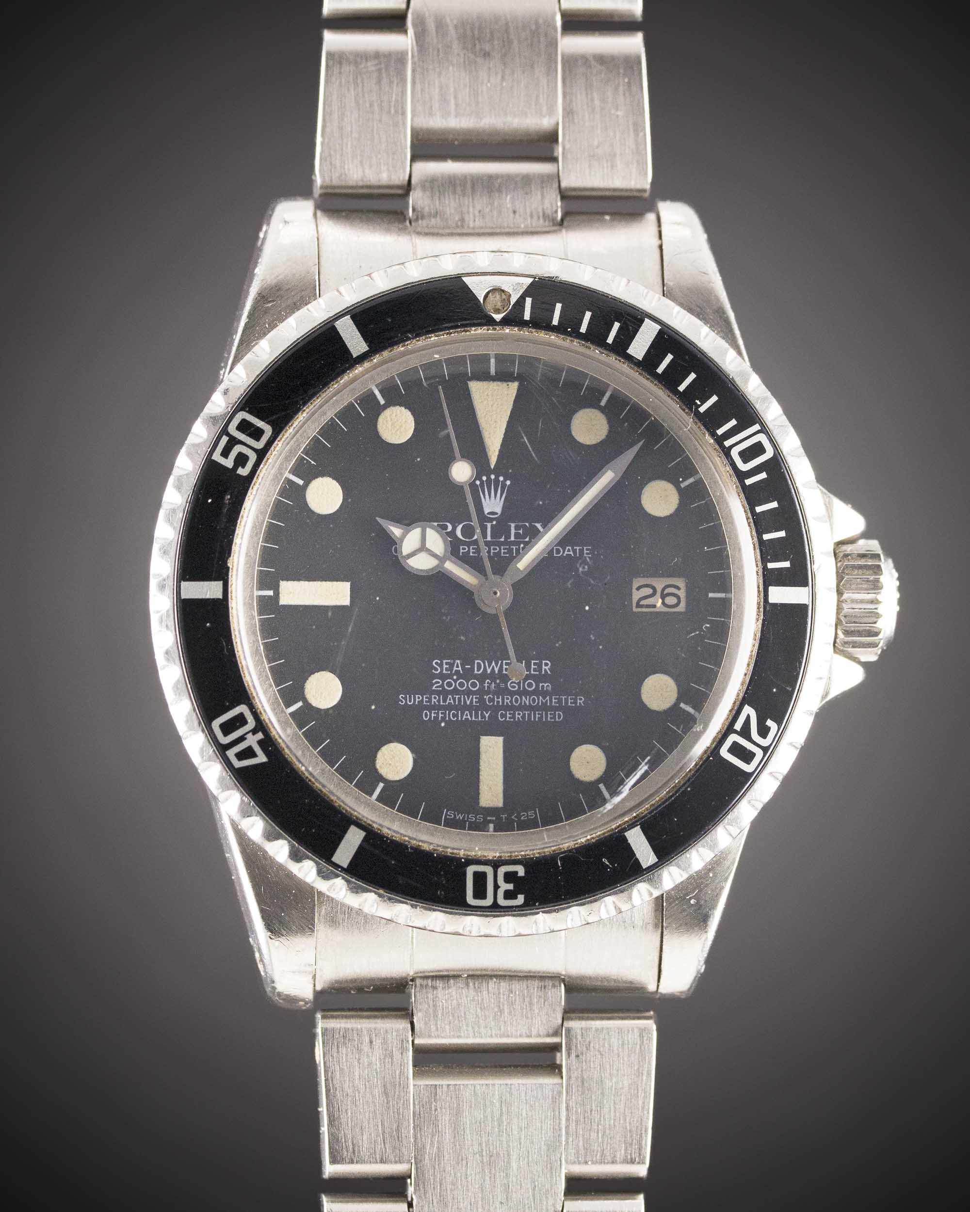 A GENTLEMAN'S STAINLESS STEEL ROLEX OYSTER PERPETUAL SEA DWELLER BRACELET WATCH CIRCA 1979, REF. - Image 2 of 2