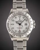 A GENTLEMAN'S STAINLESS STEEL ROLEX OYSTER PERPETUAL DATE EXPLORER II BRACELET WATCH CIRCA 2001,