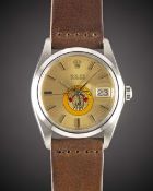 A RARE GENTLEMAN'S STAINLESS STEEL ROLEX OYSTERDATE PRECISION WRIST WATCH CIRCA 1974, REF. 6694