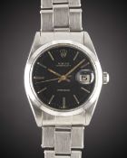 A GENTLEMAN'S STAINLESS STEEL ROLEX OYSTERDATE PRECISION BRACELET WATCH CIRCA 1967, REF. 6694 WITH