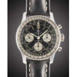 A GENTLEMAN'S STAINLESS STEEL BREITLING NAVITIMER CHRONOGRAPH WRIST WATCH CIRCA 1966, REF. 806