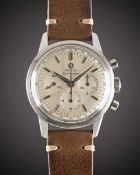 A GENTLEMAN'S STAINLESS STEEL OMEGA SEAMASTER CHRONOGRAPH WRIST WATCH CIRCA 1962, REF. 105.001-62