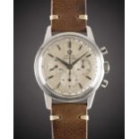 A GENTLEMAN'S STAINLESS STEEL OMEGA SEAMASTER CHRONOGRAPH WRIST WATCH CIRCA 1962, REF. 105.001-62